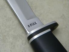 Case XX USA 1960's-70's Black 2 FINN Fixed Blade Sheath Knife
