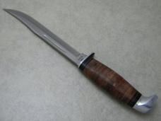 Case XX USA 1960's-70's Stacked Leather 316-5 SSP Tested XX Razor Edge Fixed Blade Sheath Knife