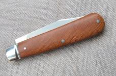 TA Davison Clip Jack..Cpm154...3 7/8" closed..Natural Canvas Micarta..#2418..Taco pouch 