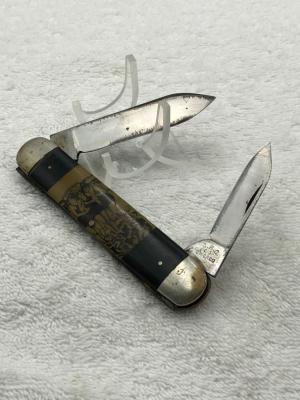 Vintage G.R.C. & Co 2 Blade Ladies Swim Suit Handle Pocket Knife