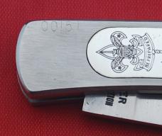 Official BSA #8512 Ulster USA Boy Scout 'Ed Holbrook's' Knife 'Silver Edition' +Box 1985 (78)