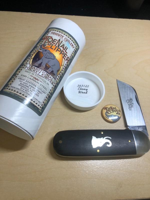 Great Eastern Cutlery Tidioute Ebony Wood ToeNail Clipper 363122 Great Eastern Cutlery Tidioute Ebony Wood ToeNail Clipper 363122