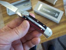 Hubertus Knife Solingen, Germany Small 08 Rare Red Smooth Bone 5 3/4 " Open Lilyput NIB