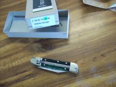 Hubertus Knife Solingen, Germany Small 08 Rare Green Smooth Bone 5 3/4 " Open Lilyput NIB
