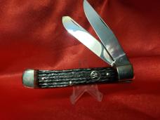 Zwilling J A Henckels Full Size Trapper Jigged Bone Stainless Steel Blades with Box, near Mint Cond.
