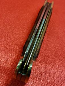 Zwilling J A Henckels Full Size Trapper Jigged Bone Stainless Steel Blades with Box, near Mint Cond.