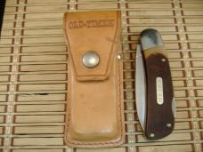 SCHRADE OLD TIMER 51OT BIG TIMER "FAT BOY" VIN. 1978/1981 UNUSED U.S.A. MADE LOCKBACK KNIFE & SHEATH