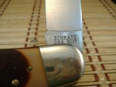 SCHRADE OLD TIMER 51OT BIG TIMER "FAT BOY" VIN. 1978/1981 UNUSED U.S.A. MADE LOCKBACK KNIFE & SHEATH