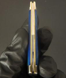 Great Eastern Cutlery Northfield UN-X-LD #49 Freedom Sheepfoot Blue Camel Bone GEC 493121