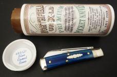 Great Eastern Cutlery Northfield UN-X-LD #49 Freedom Sheepfoot Blue Camel Bone GEC 493121