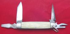 Official BSA New York Knife Company Boy Scout Knife With Cracked Ice Handles (8)