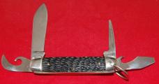 Official BSA #1996 Imperial Boy Scout Knife Providence RI With Original Box 1949-1952 (114)