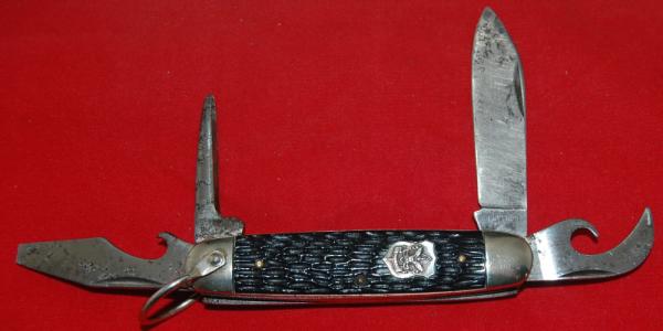 Official BSA #1996 Imperial Boy Scout Knife Providence RI With Original Box 1949-1952 (115)