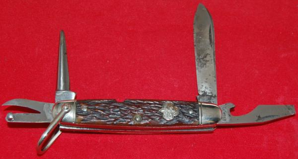 Official GSUSA Ulster #Y501 Girl Scout Knife With Original Box! Circa 1925-1941 (195)