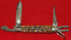 Official GSUSA Ulster #M301 Girl Scout Knife Spear Blade Circa 1925-1941 (196)