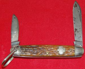 Official GSUSA #IM-306 Ulster #Y503 Girl Scout Knife 2-Blade Circa 1941-1948 (198)