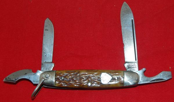 Official Campfire Girls Knife Utica Cutlery Co. With Hard To Find Spey Blade Circa 1930's (212) Official Campfire Girls Knife Utica Cutlery Co. With Hard To Find Spey Blade Circa 1930's (212)