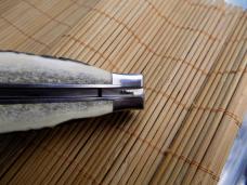 Never Used Large swing guard auto knife by Afaag signed