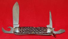 Official BSA #1996 Ulster USA Boy Scout Knife 'With Full Etch' Tenderfoot Shield - 1962-1979 (68)