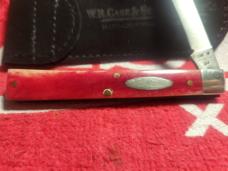 Case 1981 smooth red bone doctor knife