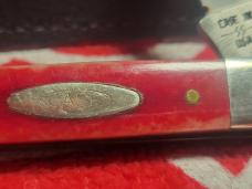Case 1981 smooth red bone doctor knife