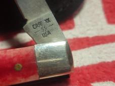 Case 1981 smooth red bone doctor knife