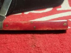 Case 1981 smooth red bone doctor knife