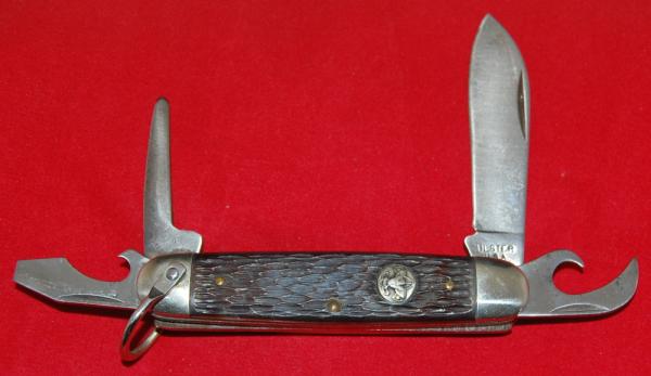 Official BSA #1996 Ulster USA Boy Scout Knife Tenderfoot Shield 1962-1979 (67B)