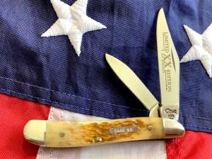 Case xx 1996 Peanut Knife (MDL# 6220 SS) w/ Nice Light Brown Handles -NOS in M/NM Condition