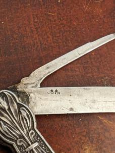 1872 Coin Silver Gentleman's Pocket Knife/Fruit Knife 