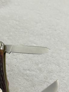 Schrade 825 Razor Blade Stainless 3 Blade Stockman Made In USA Vintage