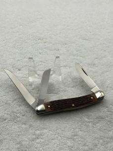 Schrade 825 Razor Blade Stainless 3 Blade Stockman Made In USA Vintage