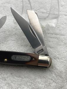 Schrade Old Timer 34OT Middleman 3 Blade Stockman Folder Made In USA Vintage