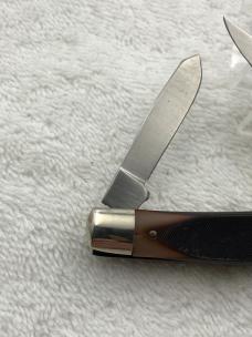 Schrade Old Timer 34OT Middleman 3 Blade Stockman Folder Made In USA Vintage