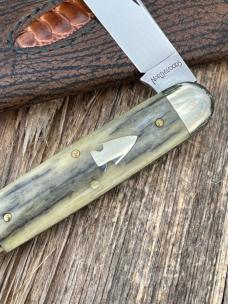 NORTHWOODS KNIVES ** INDIAN RIVER JACK GIRAFFE BONE GEC MADE