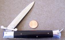 Vintage RIZZUTO ESTILETO MILANO ?? STAINLESS STEEL marked Switchblade Knife