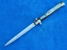  13"  Italian Stiletto Brazilian-Horn Handles- SS Bayonet Blade