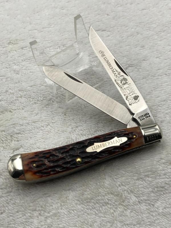 Schrade TM-4 2 Blade Trapper "Lumberman" Made In USA Schrade TM-4 2 Blade Trapper "Lumberman" Made In USA
