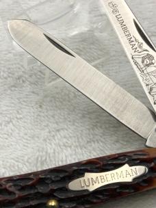 Schrade TM-4 2 Blade Trapper "Lumberman" Made In USA