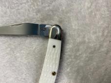 Case XX USA 2011 White SS Elvis Presley Muskrat Knife in Box