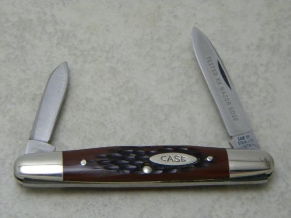 Case XX Stainless USA 5 Dot 1975 Delrin 06263 SSP Tested XX Razor Edge Eisenhower Pen Knife