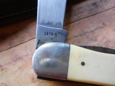 PARKER FROST BEAR CUB FOLDING HUNTER SCRIMSHAW KNIFE USA