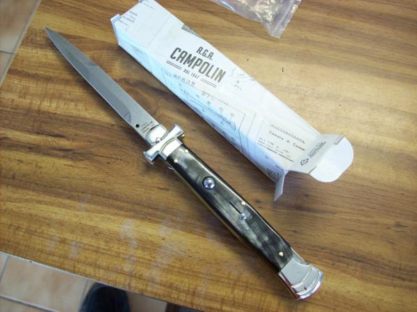 A. G. A. Campolin Maniago, Italy Maltese Cross Bayonet Blade 11 Incher Brazilian Horn N.I.B. A. G. A. Campolin Maniago, Italy Maltese Cross Bayonet Blade 11 Incher Brazilian Horn N.I.B.