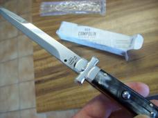 A. G. A. Campolin Maniago, Italy Maltese Cross Bayonet Blade 11 Incher Brazilian Horn N.I.B.        