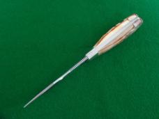Discontinued Schatt & Morgan File & Wire tested STAG Mountain Man large TRAPPER lock back 