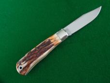 Discontinued Schatt & Morgan File & Wire tested STAG Mountain Man large TRAPPER lock back 