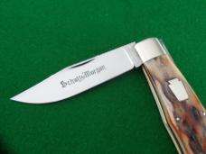 Discontinued Schatt & Morgan File & Wire tested STAG Mountain Man large TRAPPER lock back 