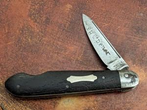 Rare Westfield Manufacturing Company - Germany Single Blade Wood Handle Pocket Knife