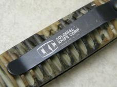 Colonial Made in USA Blackie Collins Design Model 115 Serrated Tanto Switchblade Knife