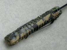Colonial Made in USA Blackie Collins Design Model 115 Serrated Tanto Switchblade Knife